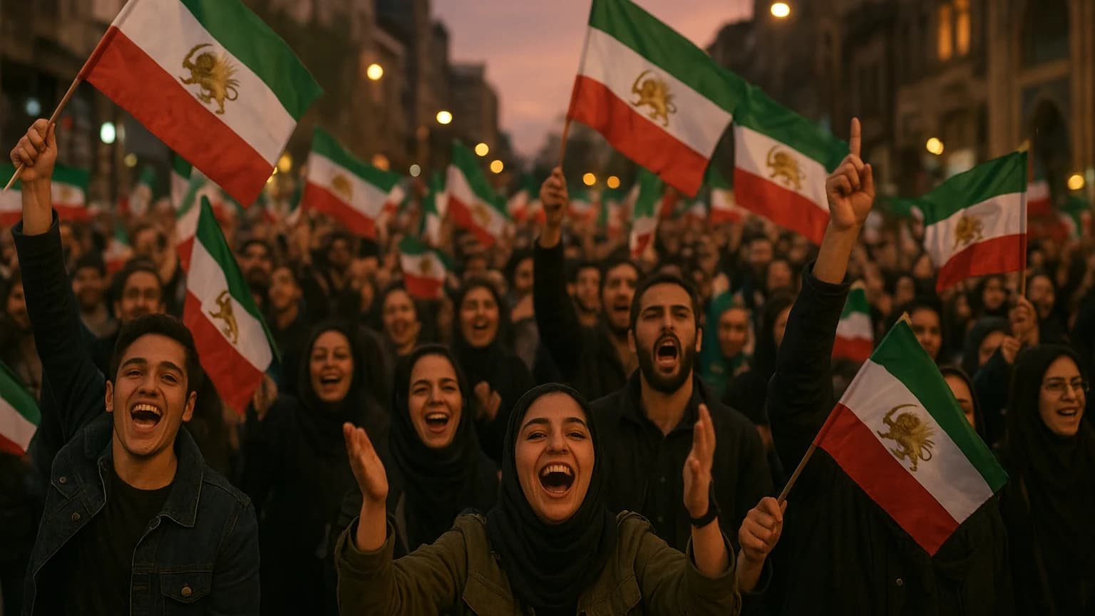 Iranians Take to the Streets: Celebrating the End of an Era!
