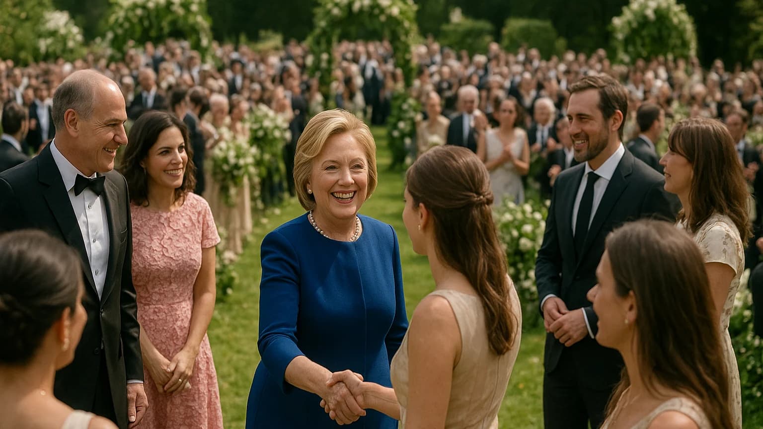 The Clinton Wedding Photo That Has Everyone Talking: Ghislaine Maxwell's Surprising Plus-One Role!