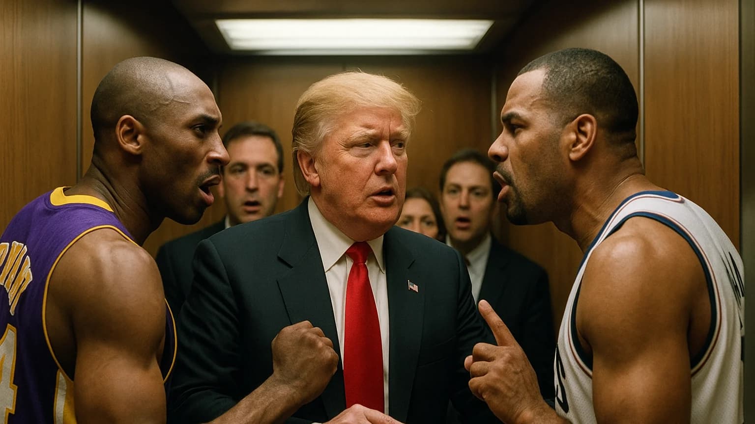 When Trump Plays Ref: The Time He Stopped a Kobe Bryant Fight!