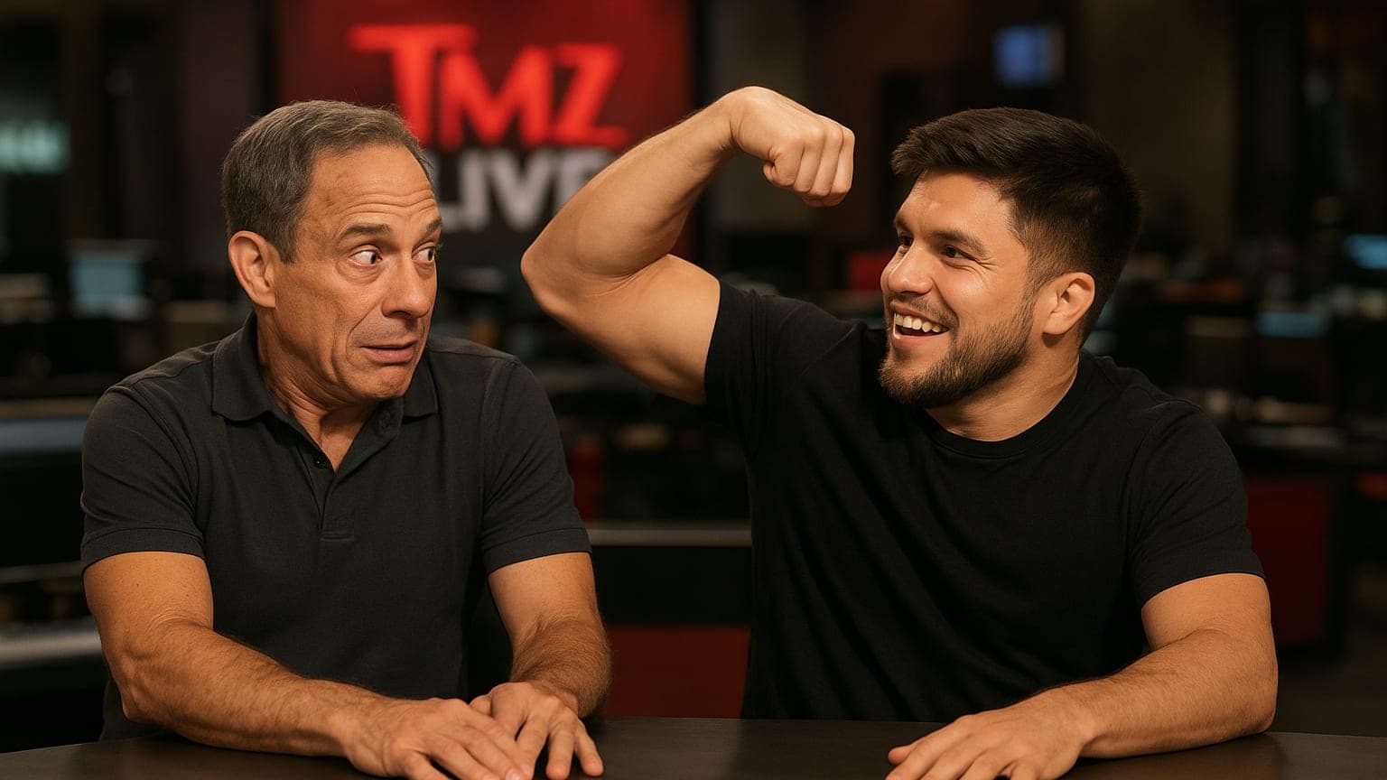 When UFC Meets TMZ: A Headlock Almost Escaped!