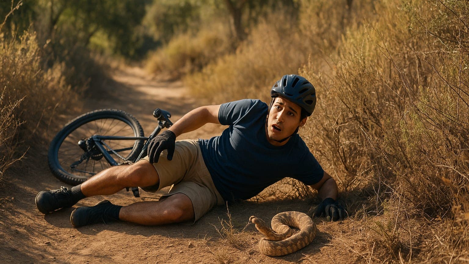 Mountain Biker's Tragic Encounter: A Rattlesnake Bite Turns Deadly