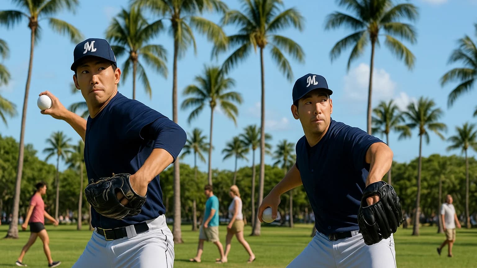 Pitching Practice and Park Star Power: Inside Yamamoto and Kikuchi's Miami Moment