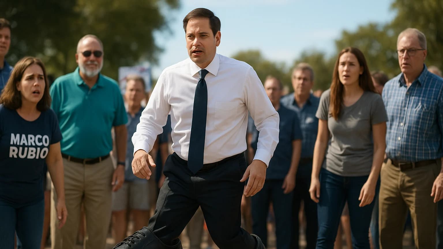 Marco Rubio's Comically Oversized Shoes: A Symbol of Loyalty or Humiliation?