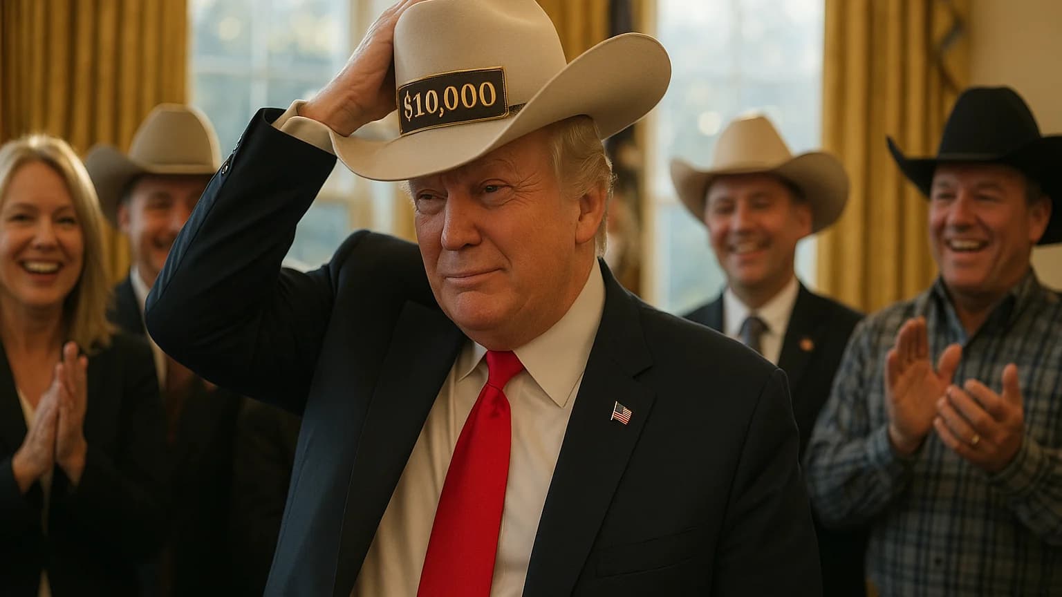 Trump's $10K Cowboy Hat: A Statement or a Gimmick?
