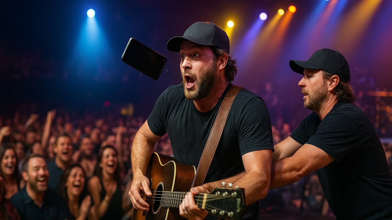 When Phones Attack: Riley Green's Concert Scare