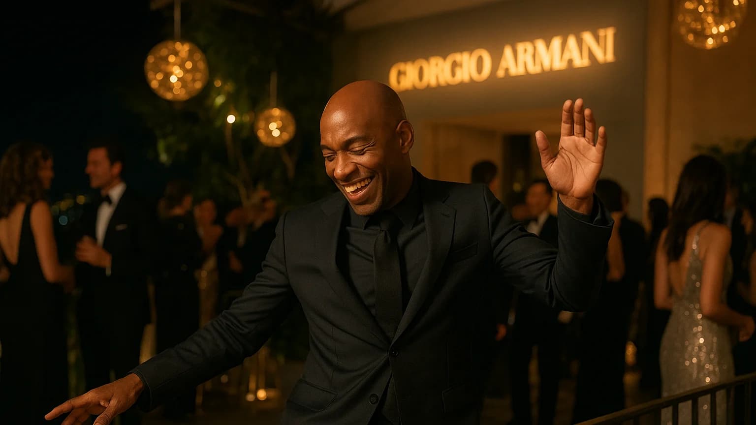 Dancing Through Hollywood: Paul Anthony Kelly Steals the Show at Armani's Pre-Oscars Bash!