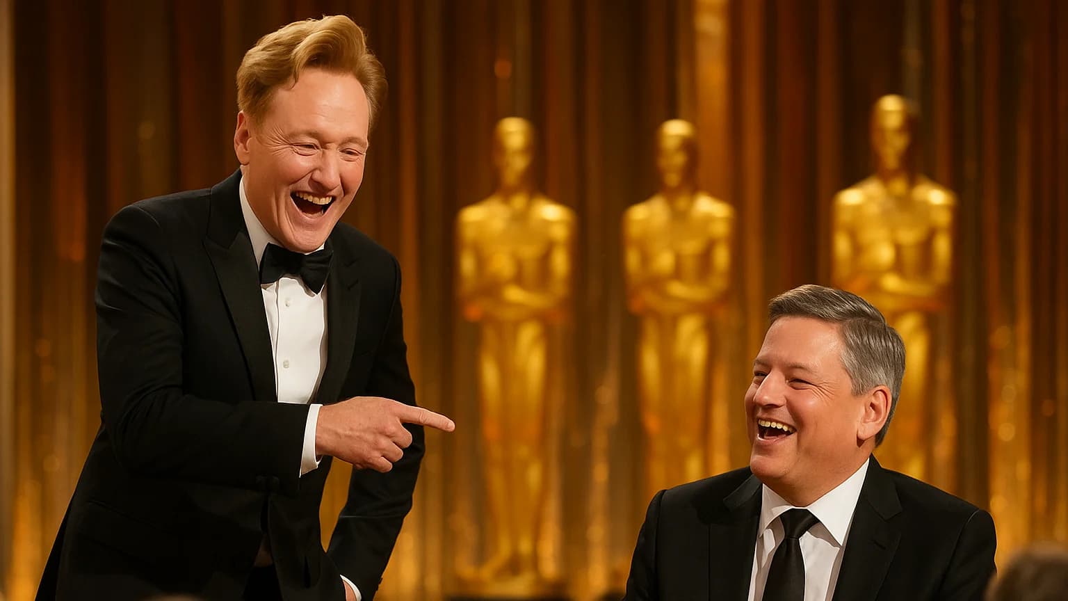 Conan O'Brien Roasts Netflix's CEO at the Oscars—And It’s Hilarious!