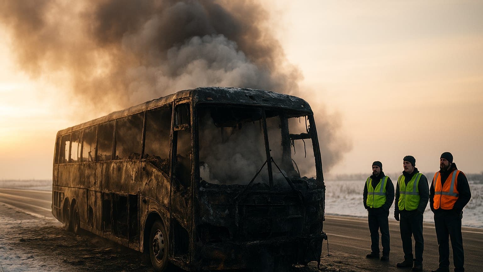 Blown Away: Bert Kreischer's Bus Fire Drama Unfolds on I-94