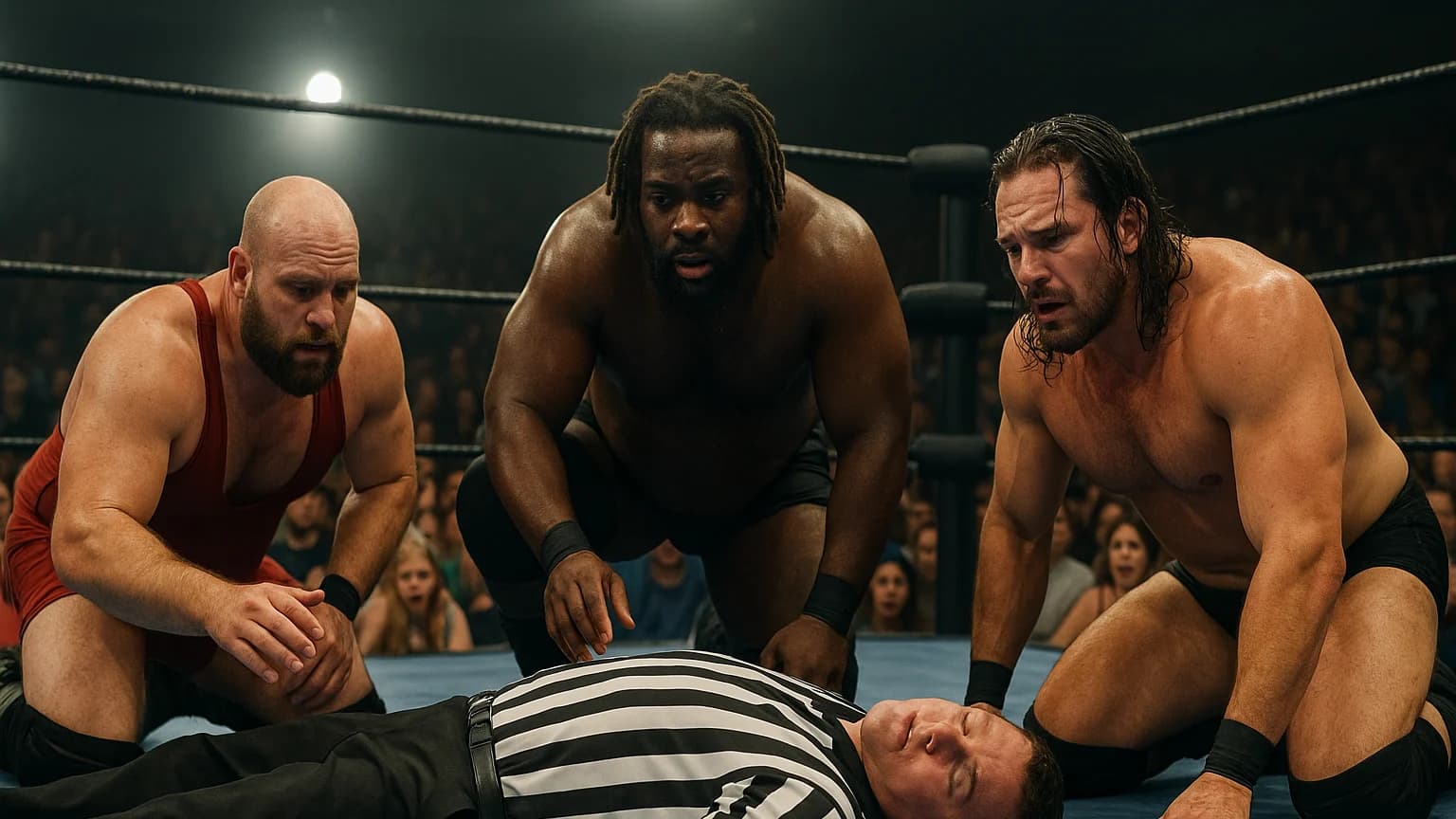 When Ringside Goes Wrong: Ref Dallas Edwards' Dramatic Medical Emergency