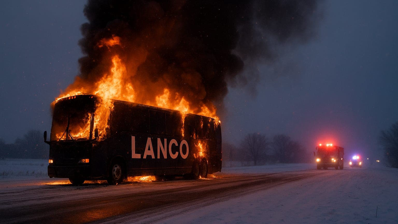 Tour Bus Gone Up in Flames: LANCO's Harrowing Night in Iowa