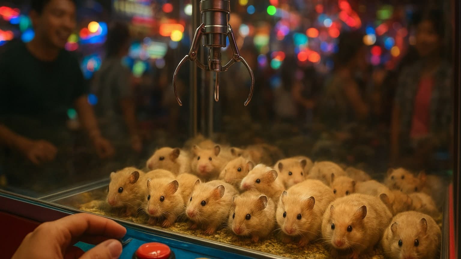 Game Over: Chinese Arcade Faces Backlash for Using Live Hamsters as Prizes!