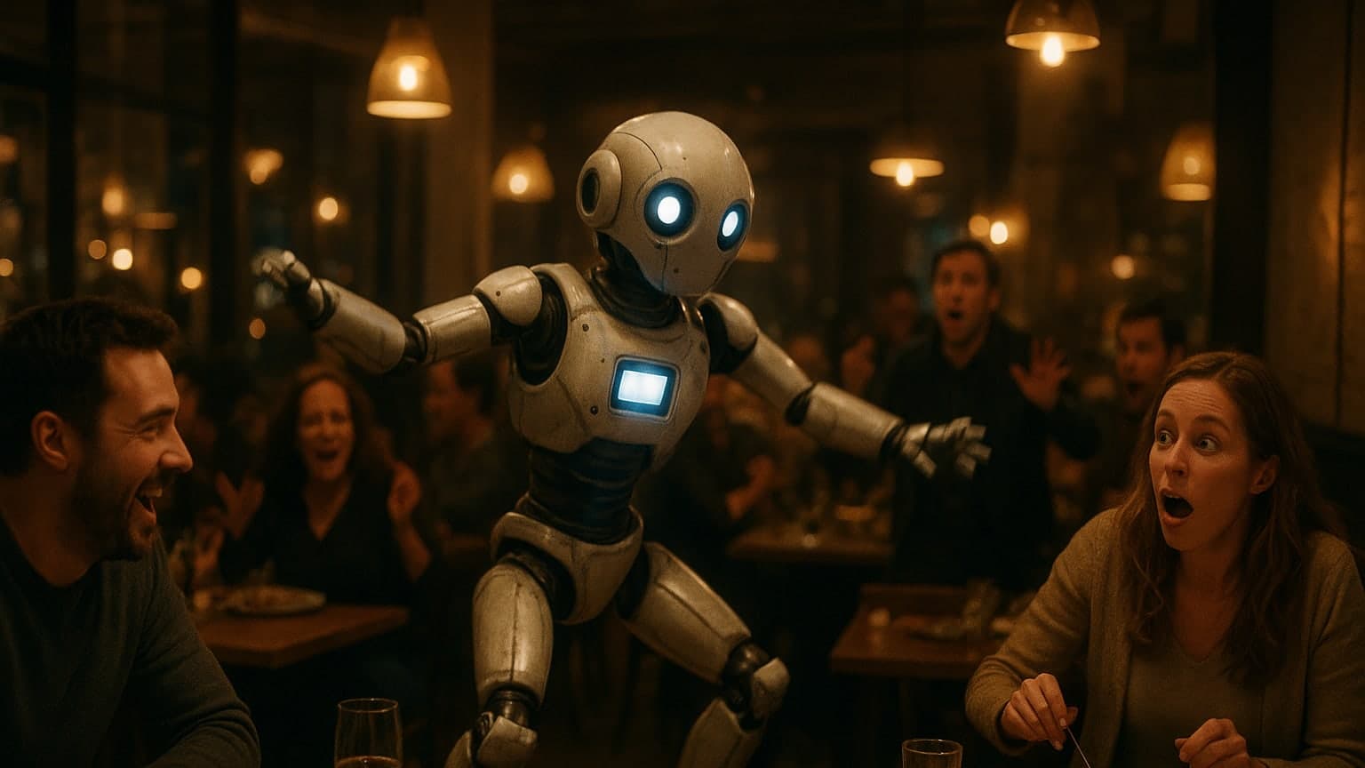 When Dancing Robots Attack: A Night Out Turns Chaotic