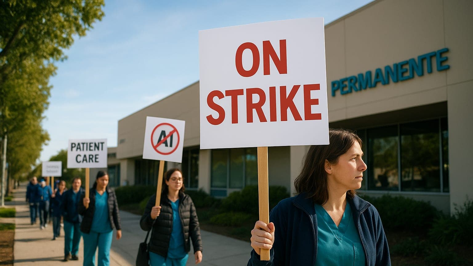 Kaiser Therapists Strike Over AI and Patient Care