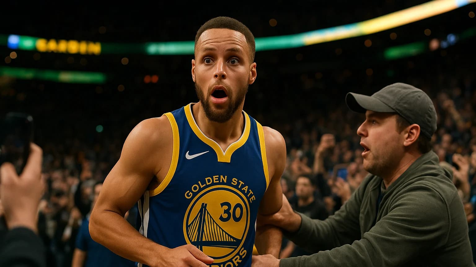 Steph Curry’s Unexpected Encounter: When Fan Meets Arm!