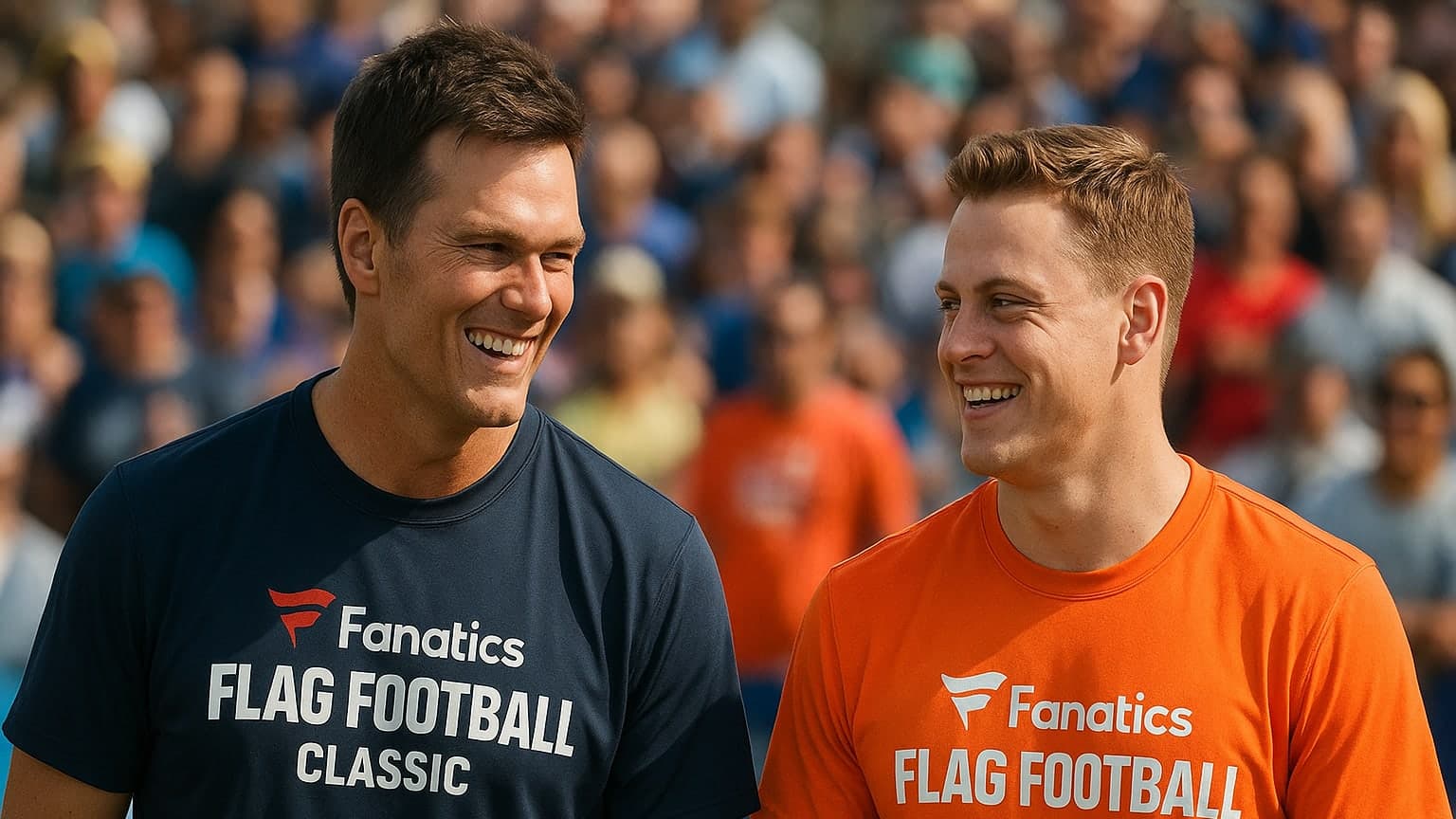 Brady’s Shade: The Roast That Left Burrow Blushing at the Flag Football Draft!