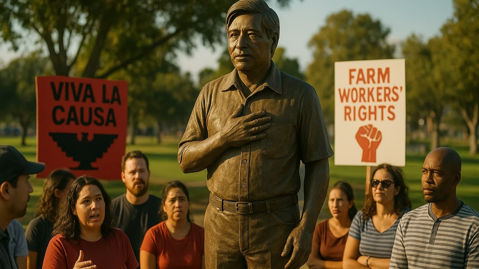 César Chávez's Legacy Under Fire: Will Streets and Statues Fall?