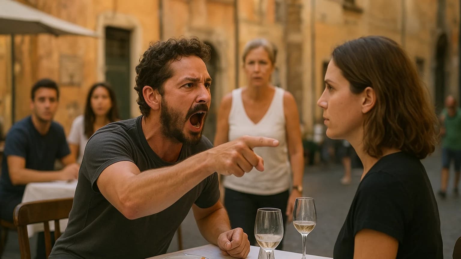 Shia LaBeouf's Italian Outburst: A Dinner Drama Turned Street Scream!