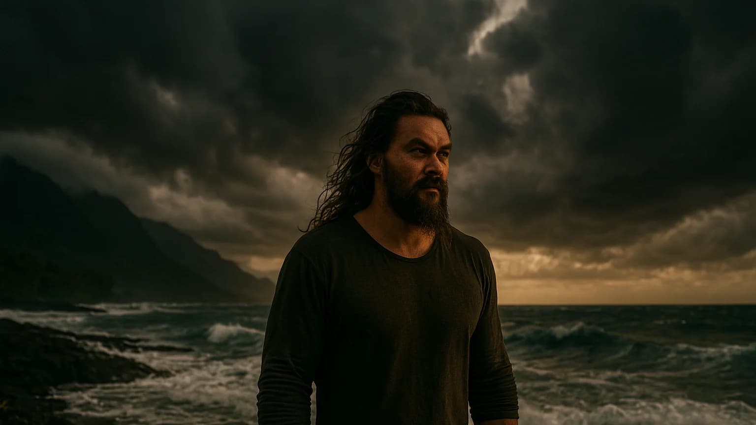 Jason Momoa’s Emotional Wake-Up Call Amid Hawaii’s Stormy Skies