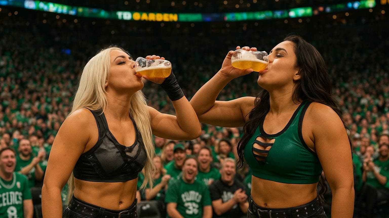 Chugging Beers and Throwing Punches: Liv Morgan Steals the Night at the Celtics Game!