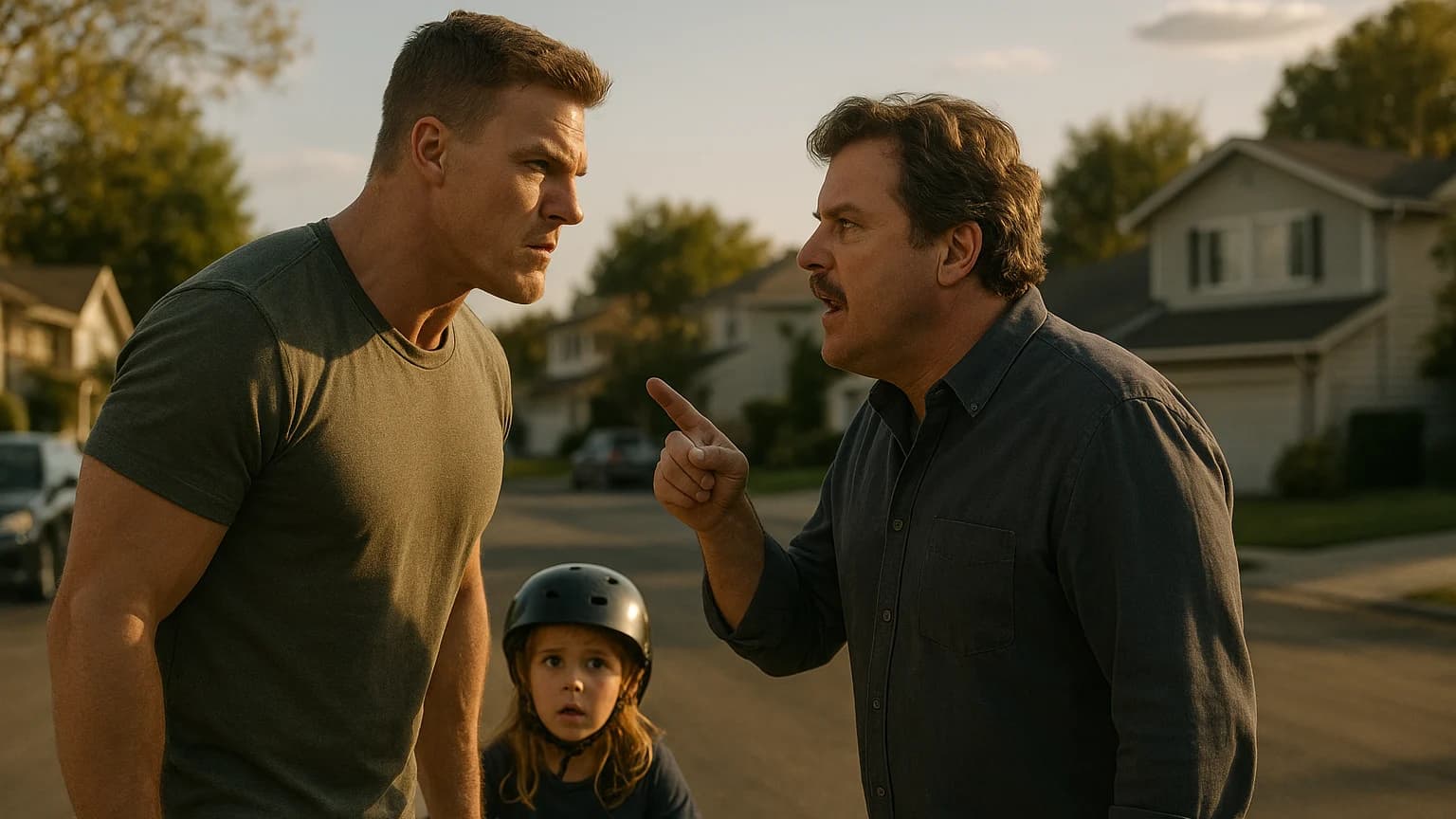 Motorcycle Mayhem: Alan Ritchson’s Suburban Showdown Takes a Wild Turn!
