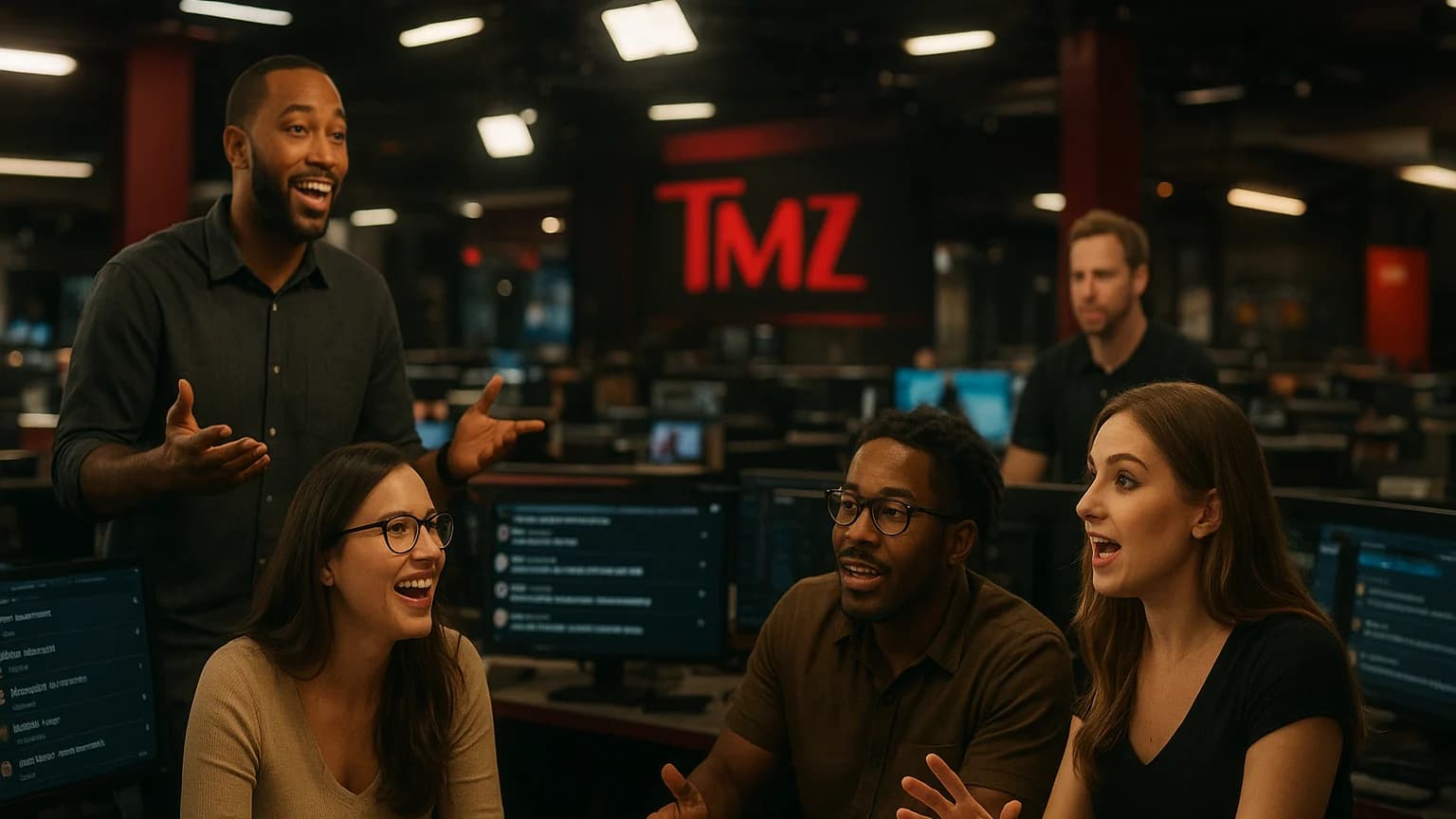 Step Inside the Chaos: TMZ's Live Newsroom Unplugged!