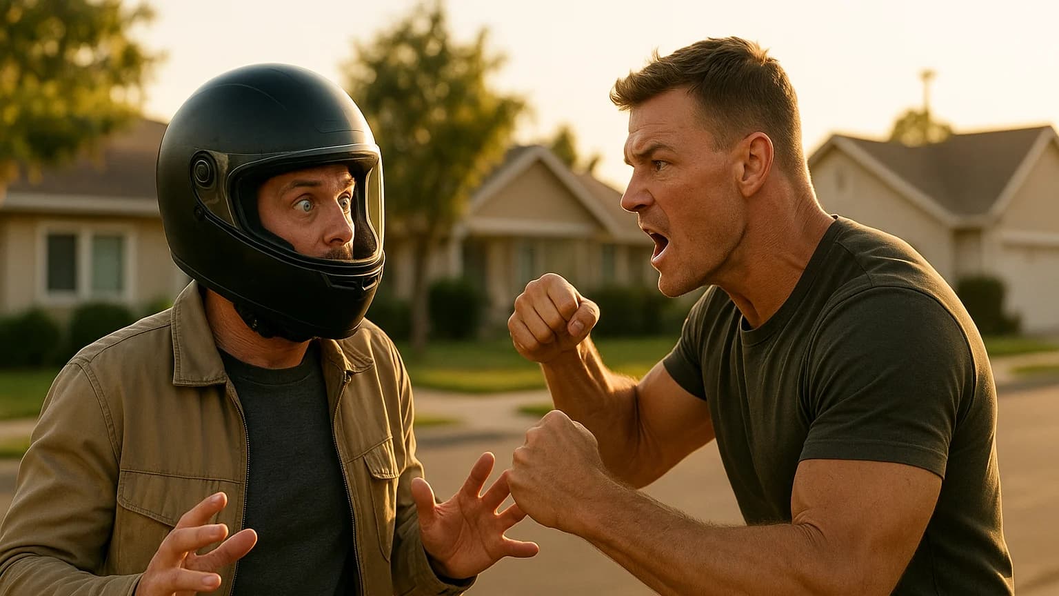 Celebrity Showdown: When Alan Ritchson’s Motorcycle Ride Turns into a Neighborhood Brawl!