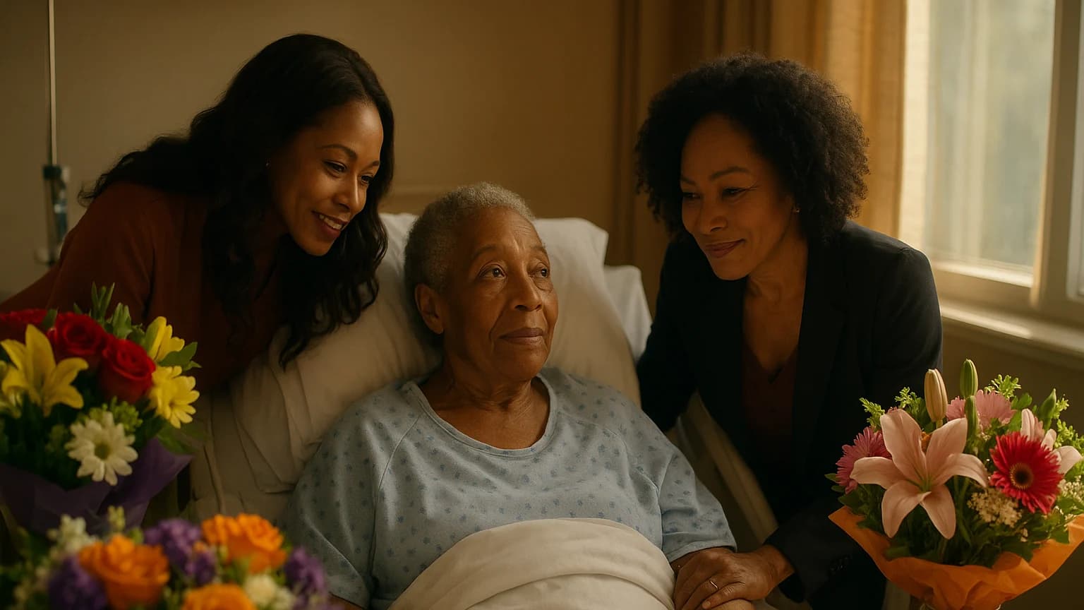 Miss J Alexander Holds the Door Open for Tyra Banks After Stroke Silence