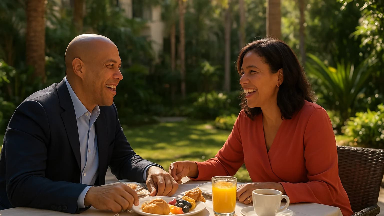 Senator Cory Booker Soaks Up Sunlight in L.A. While D.C. Stands Still