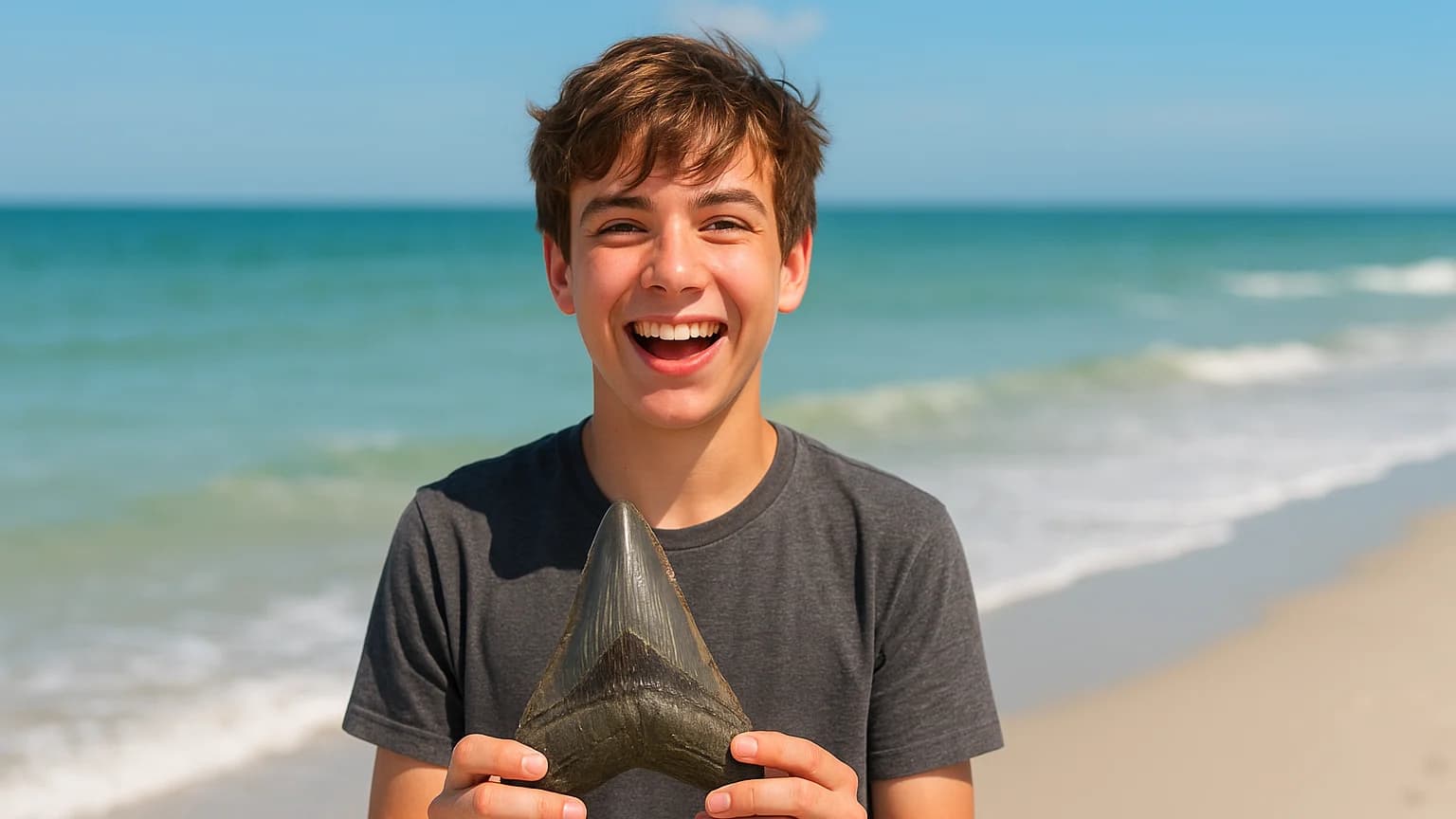 A Teen's Dive Turns into a Mega Discovery: The 6-Inch Megalodon Tooth Unearthed!