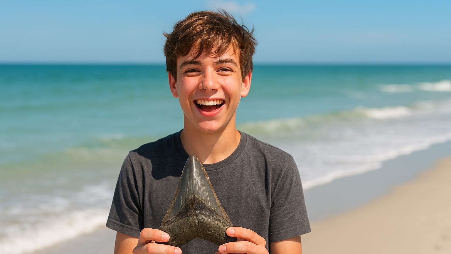 A Teen's Dive Turns into a Mega Discovery: The 6-Inch Megalodon Tooth Unearthed!