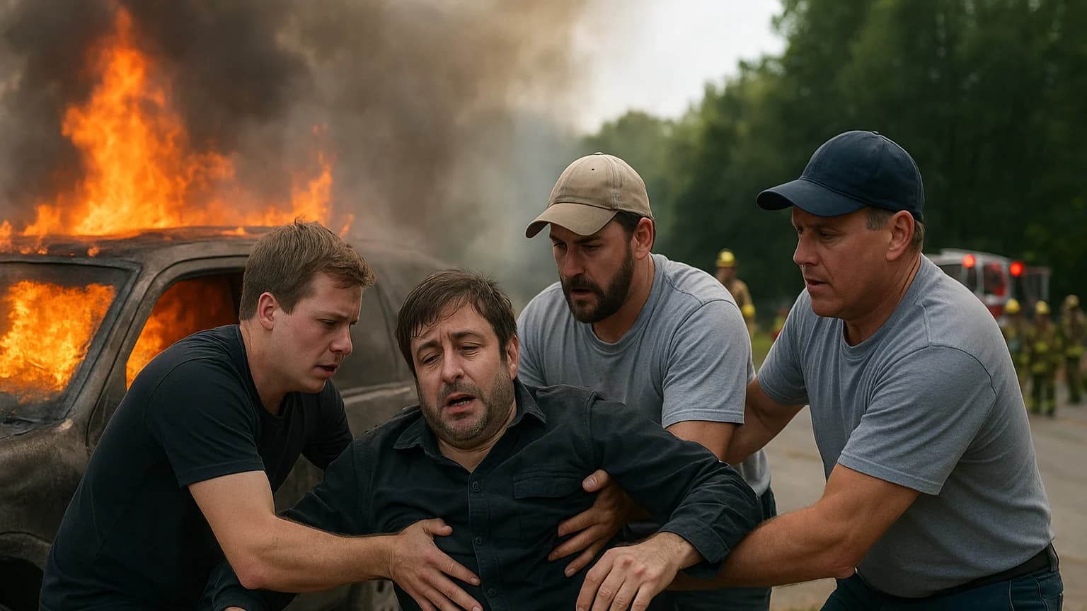Eugene Mirman’s Fiery Car Crash: A Close Call and a Grateful Heart