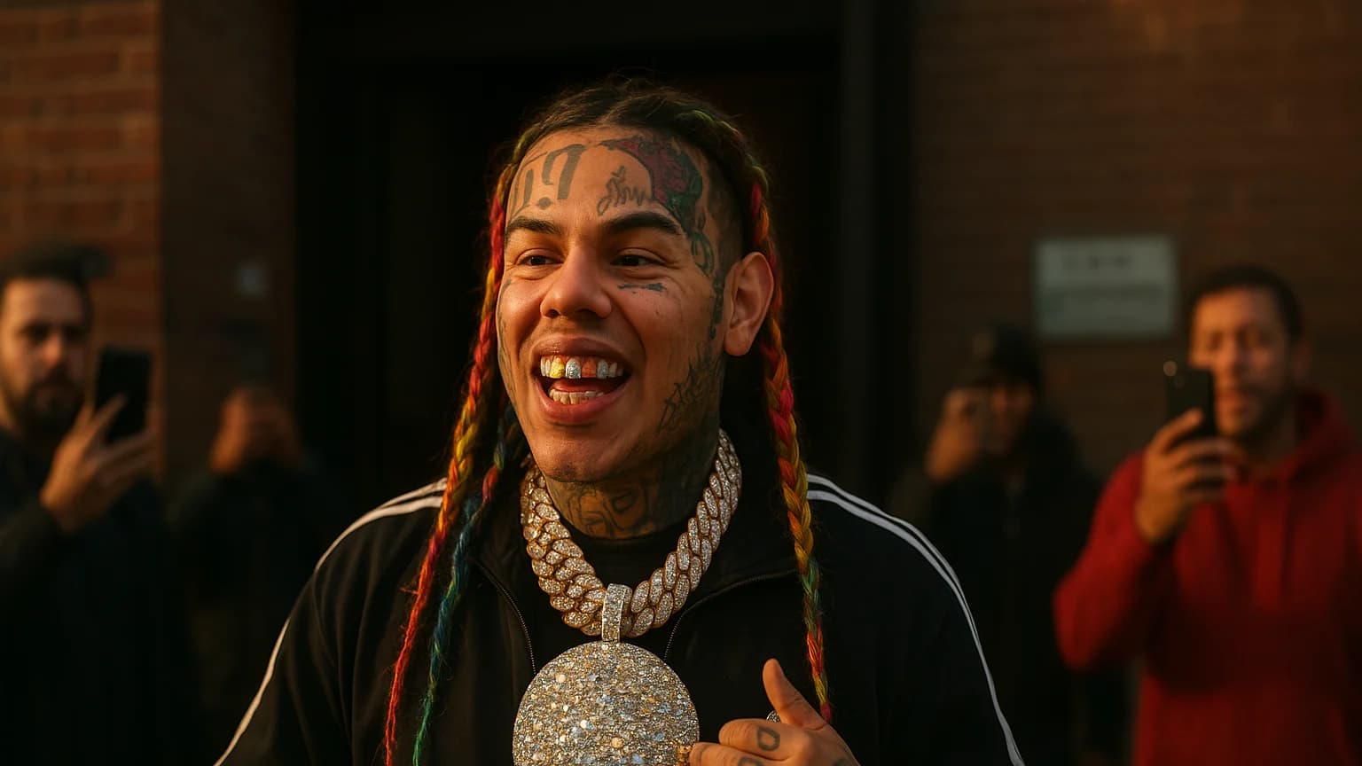 Tekashi 6ix9ine Struts Out of Prison with a Bling That Could Break the Internet!
