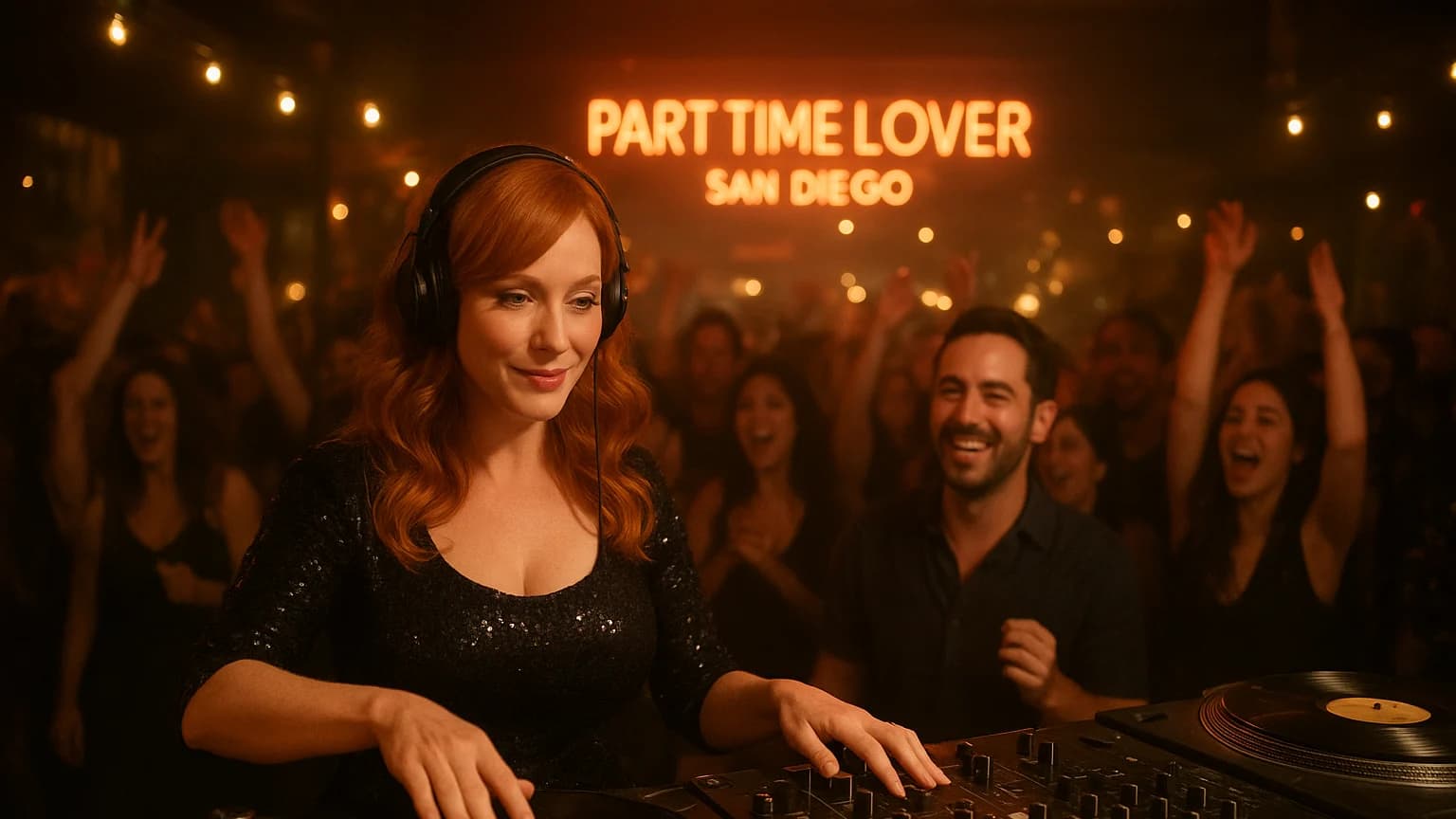 Christina Hendricks Takes to the Turntables: DJing Dreams Come True!