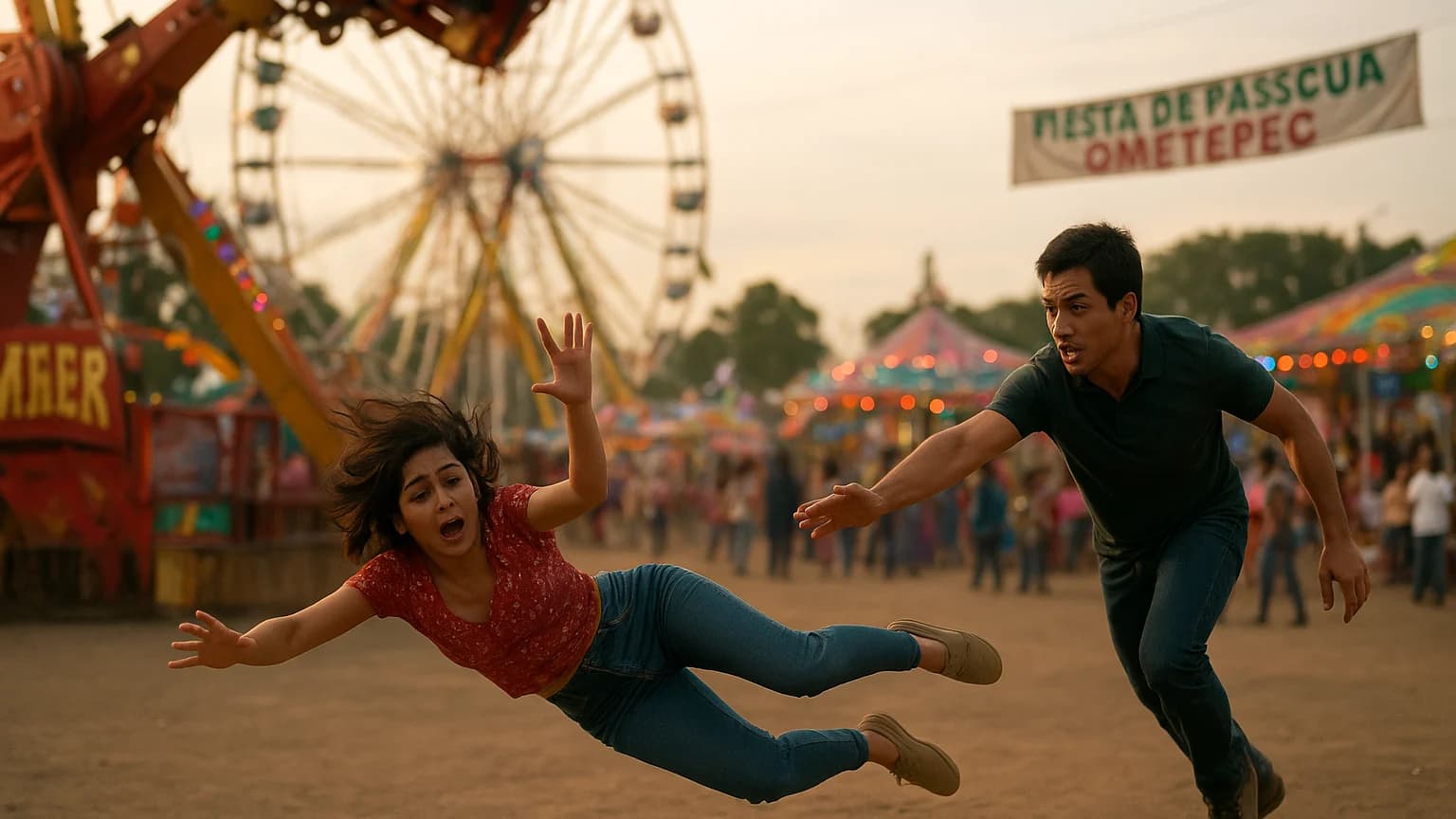Woman Plummets from Fairground Ride—And a Hero Springs into Action!