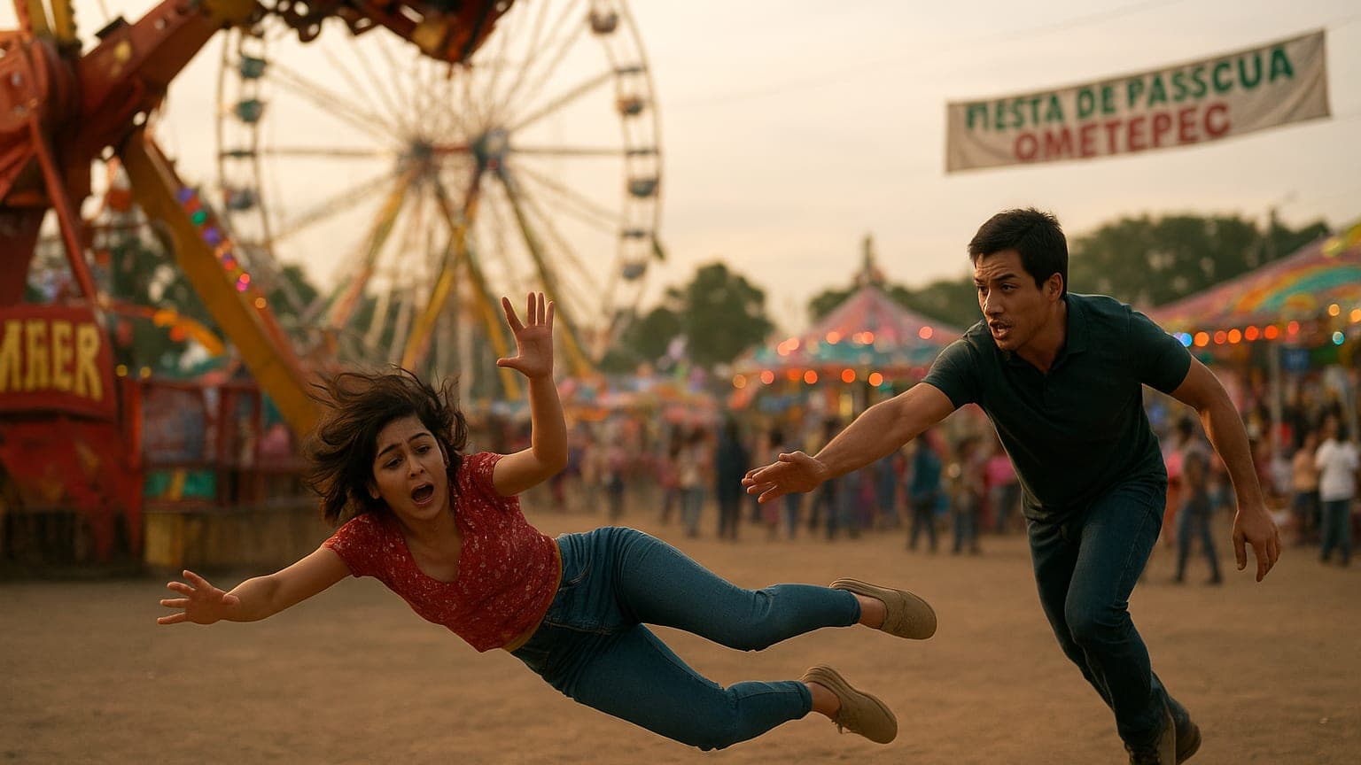 Woman Plummets from Fairground Ride—And a Hero Springs into Action!