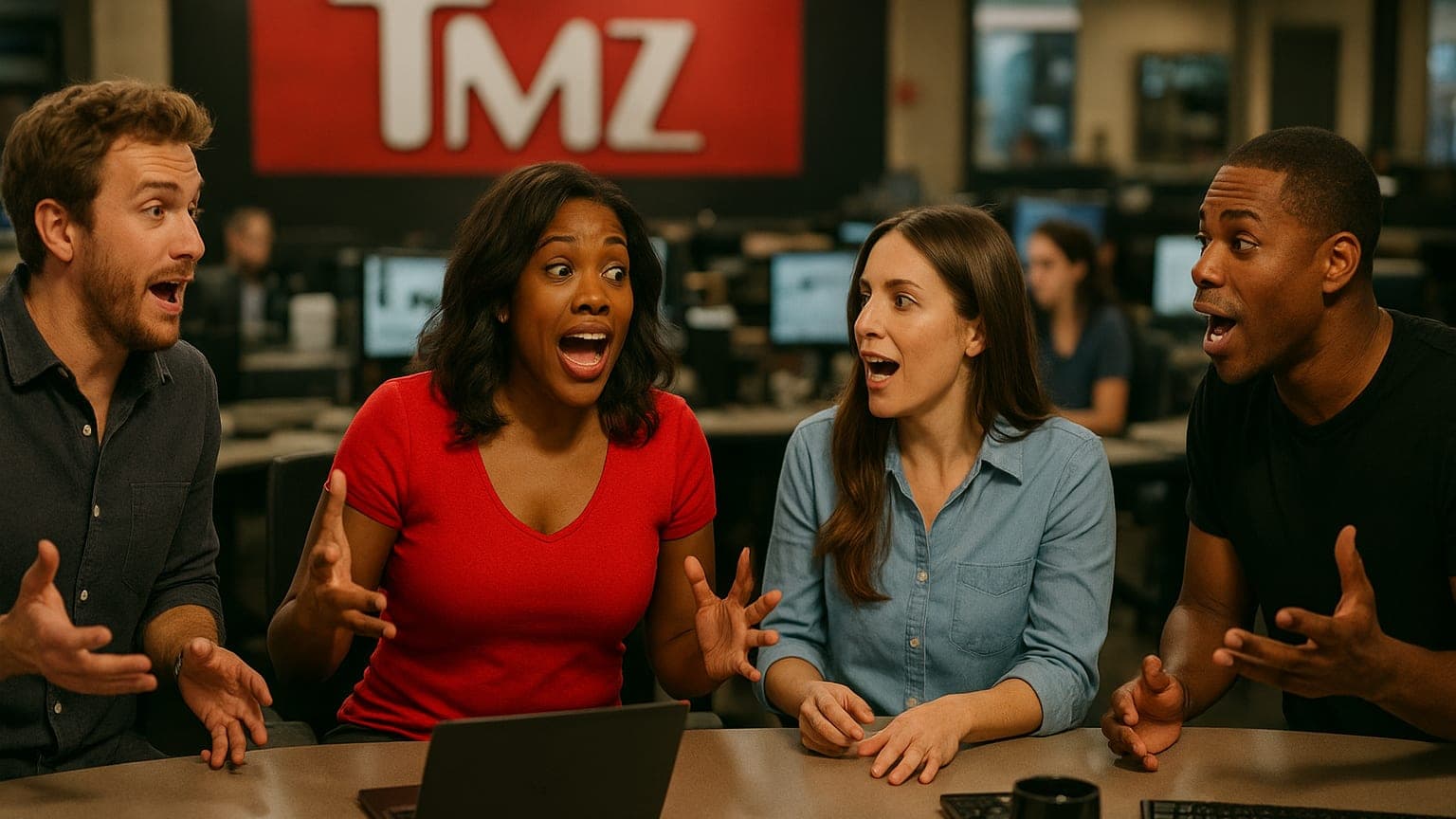 Join the TMZ Chaos: Live Exclusive Access to Celebrity Newsroom Shenanigans!