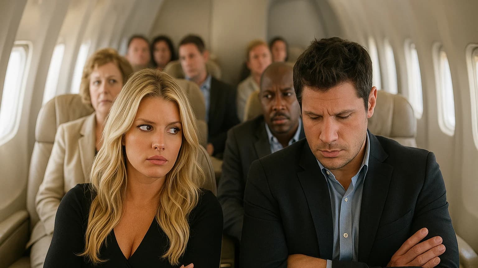 High-Flying Awkwardness: Jessica Simpson and Nick Lachey Run Into Each Other on a Plane!