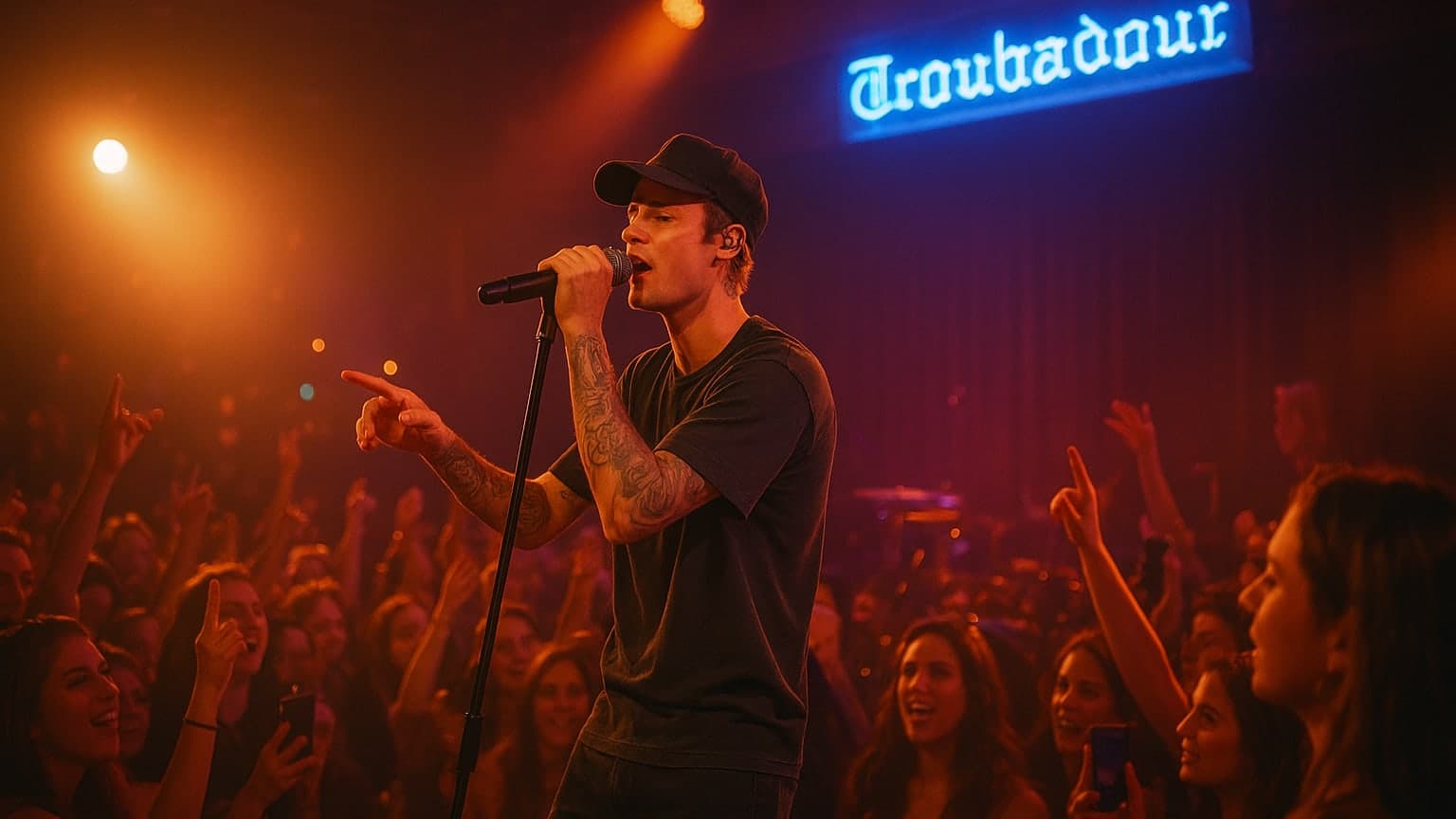Bieber's Surprise Troubadour Show: A Pre-Coachella Teaser That Left Fans Buzzing!