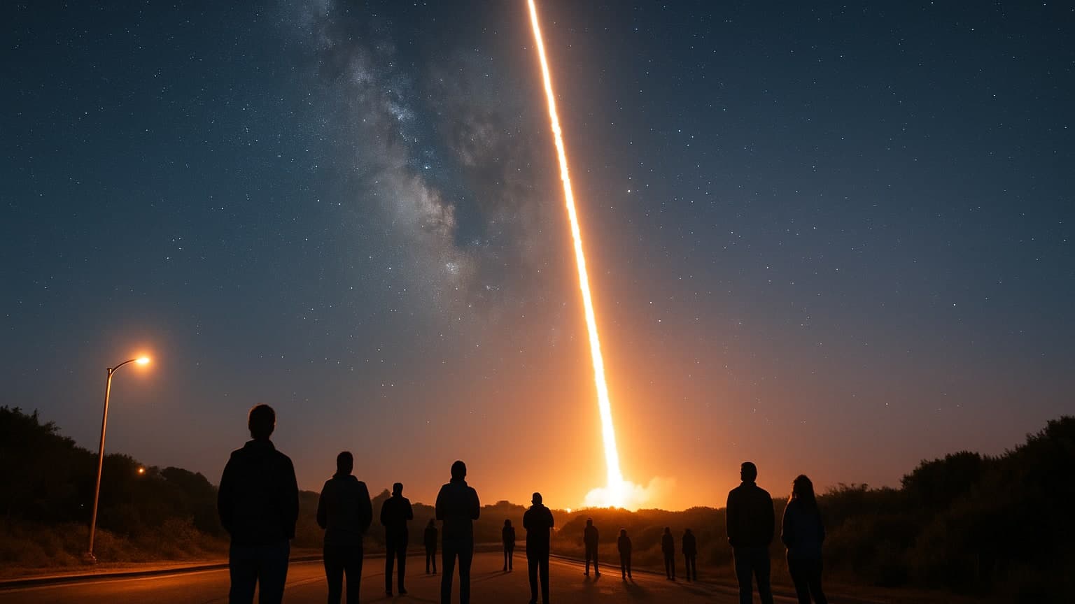 Rocketing Through the Skies: SpaceX Lights Up Northern California!