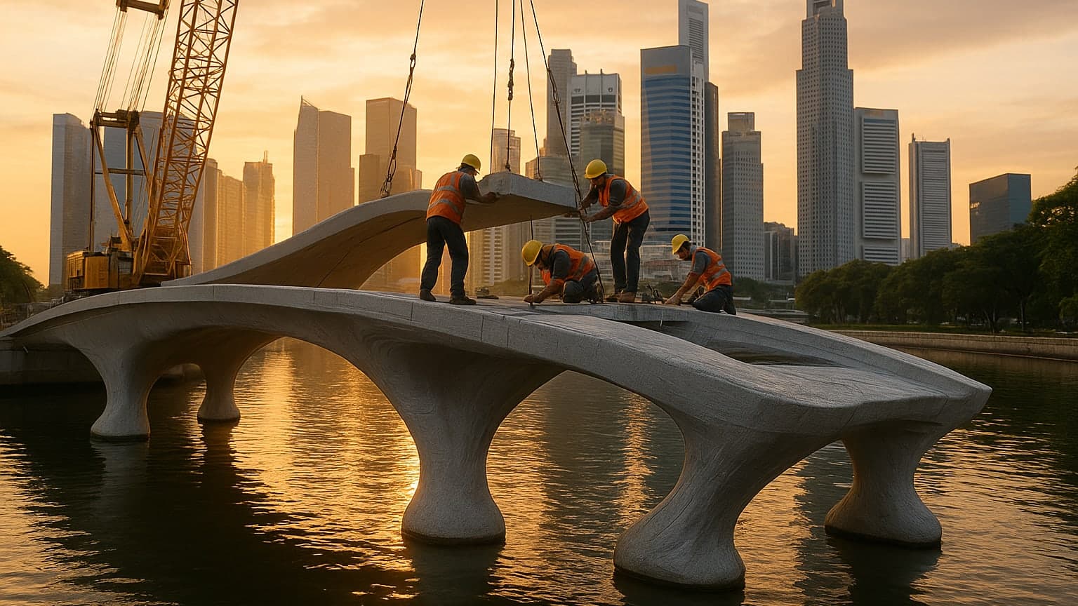 Singapore to Stretch Into the Future with Its First 3D-Printed Pedestrian Bridge!