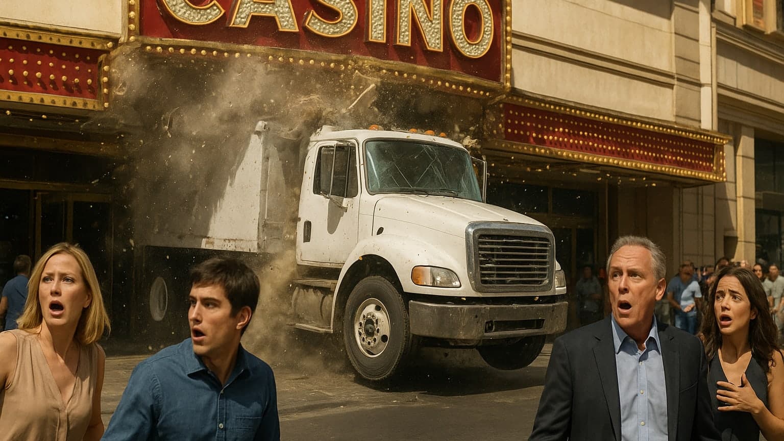When Trucks Go Rogue: A Vegas Casino Gets an Unwelcome Surprise!
