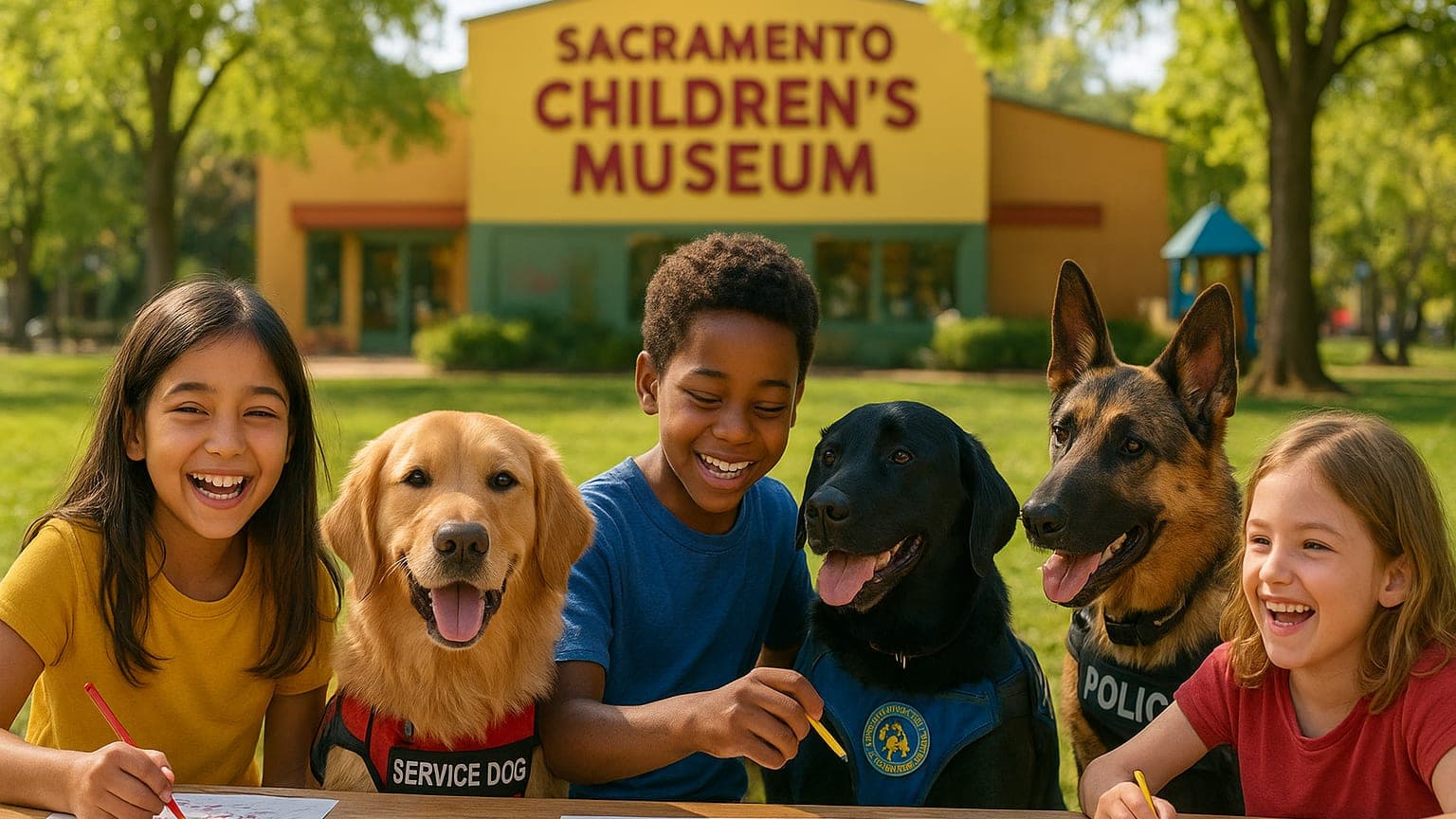 Paws for a Cause: Get Ready for the Sacramento Children's Museum's "Dogs with Jobs" Event!
