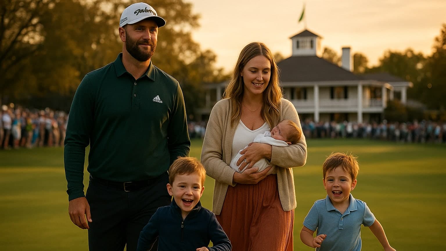 When Family Meets Fairway: Jon Rahm's Masters Adventure with Kelley and the Kids!