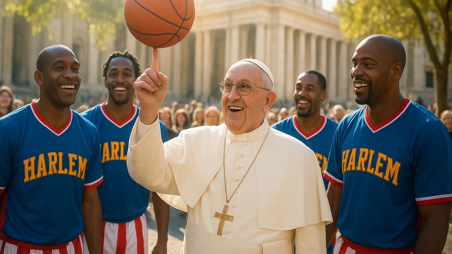 Pope Leo XIV Scores Big with the Harlem Globetrotters in St. Peter's Square!