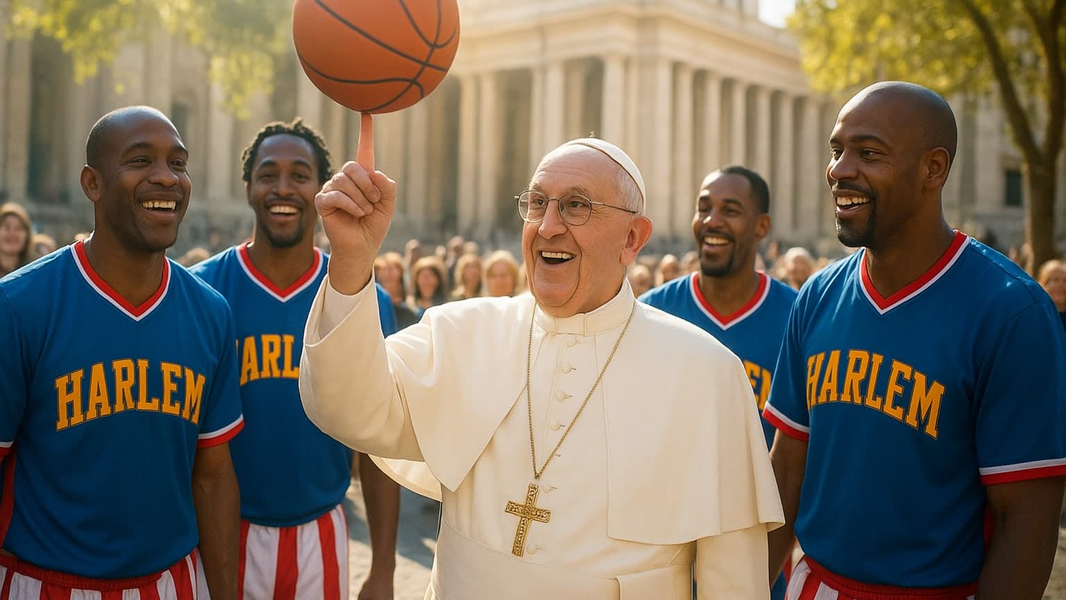Pope Leo XIV Scores Big with the Harlem Globetrotters in St. Peter's Square!