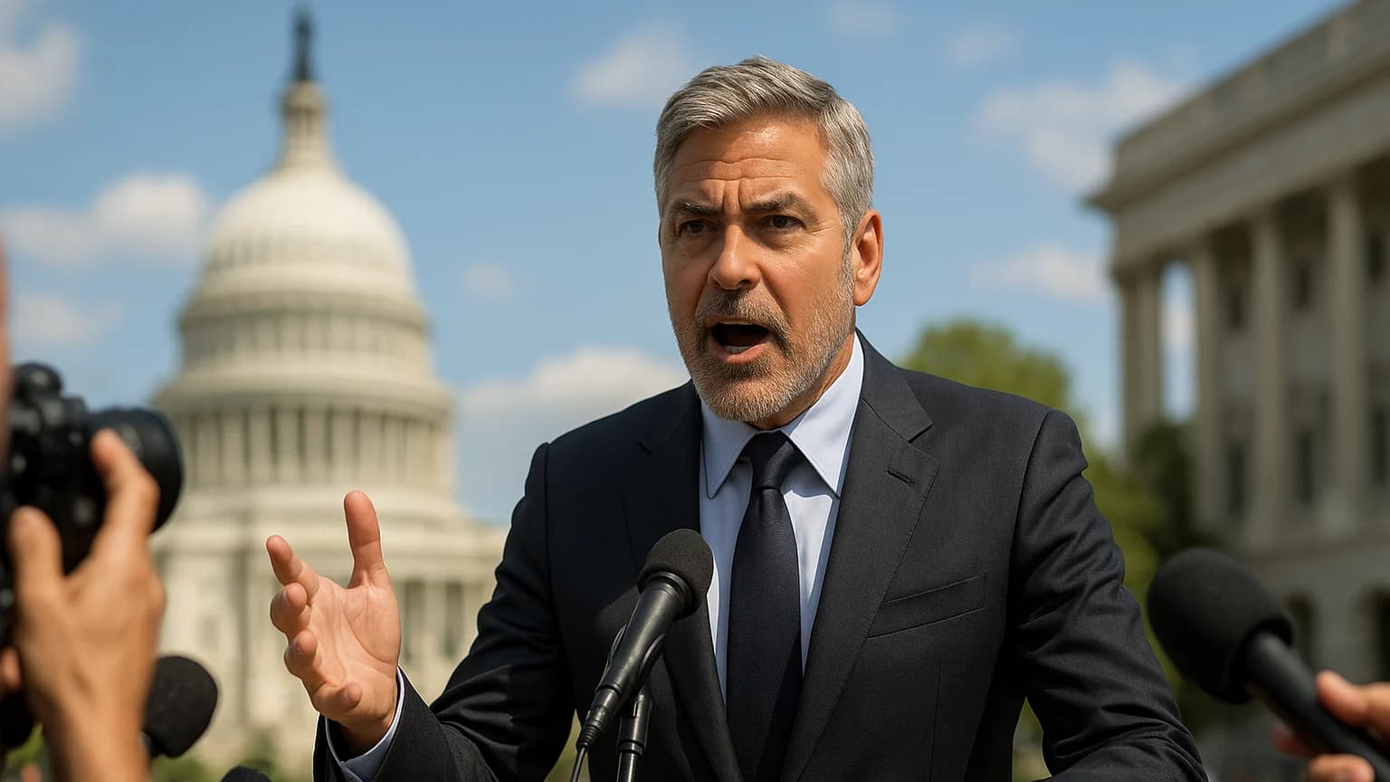 Clooney vs. Trump: The War of Words Amidst Global Tensions