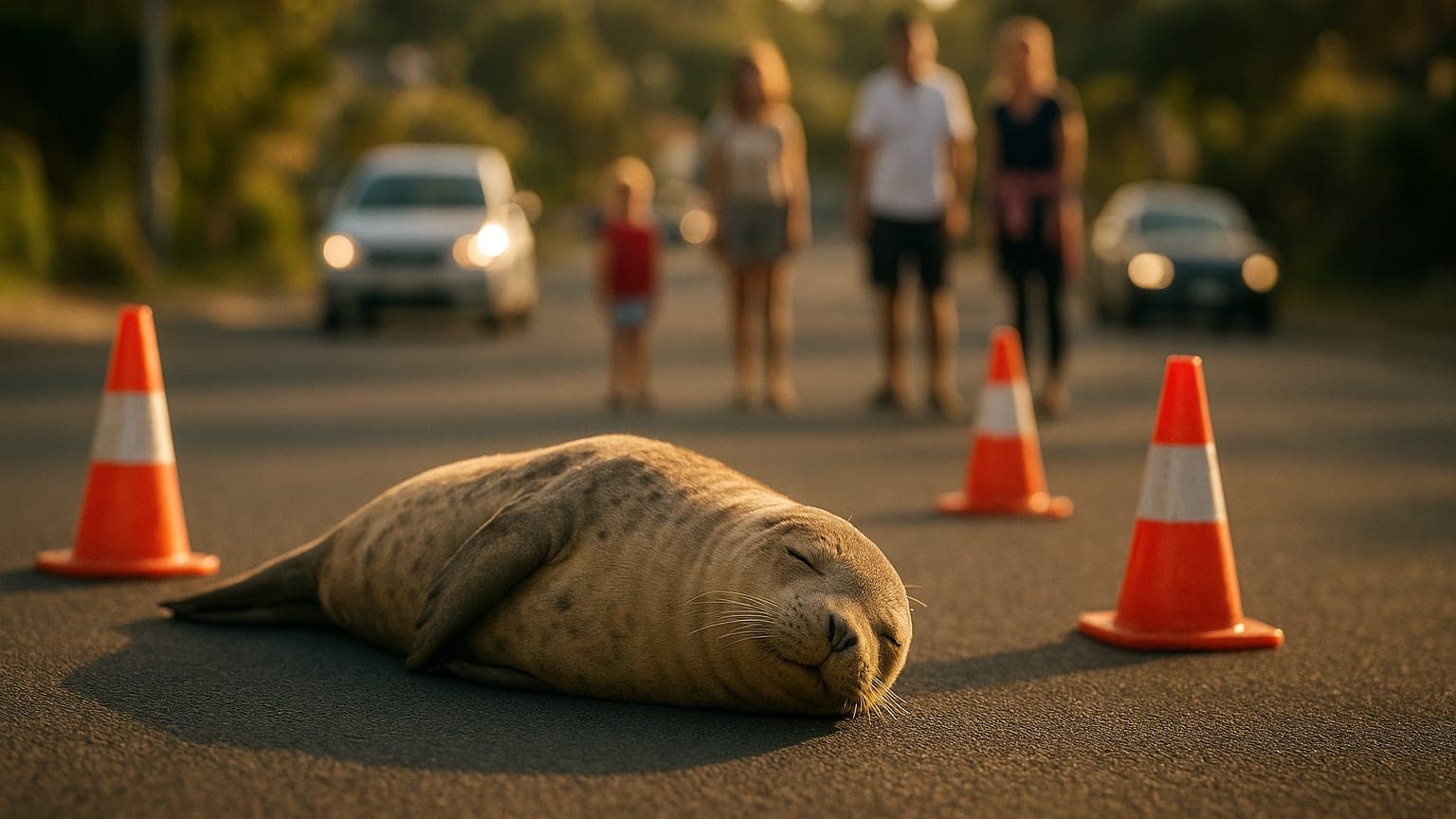 Seal of Approval: The Traffic-Stopping Nap That Had Everyone Talking