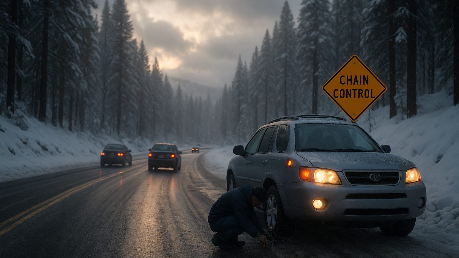 Snow Much Trouble: Chain Controls Hit the Sierra This Weekend!