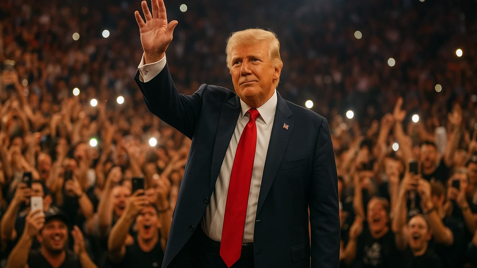 Trump Swaps Iran Tensions for UFC Cheers—A Night of Fists and Politics!