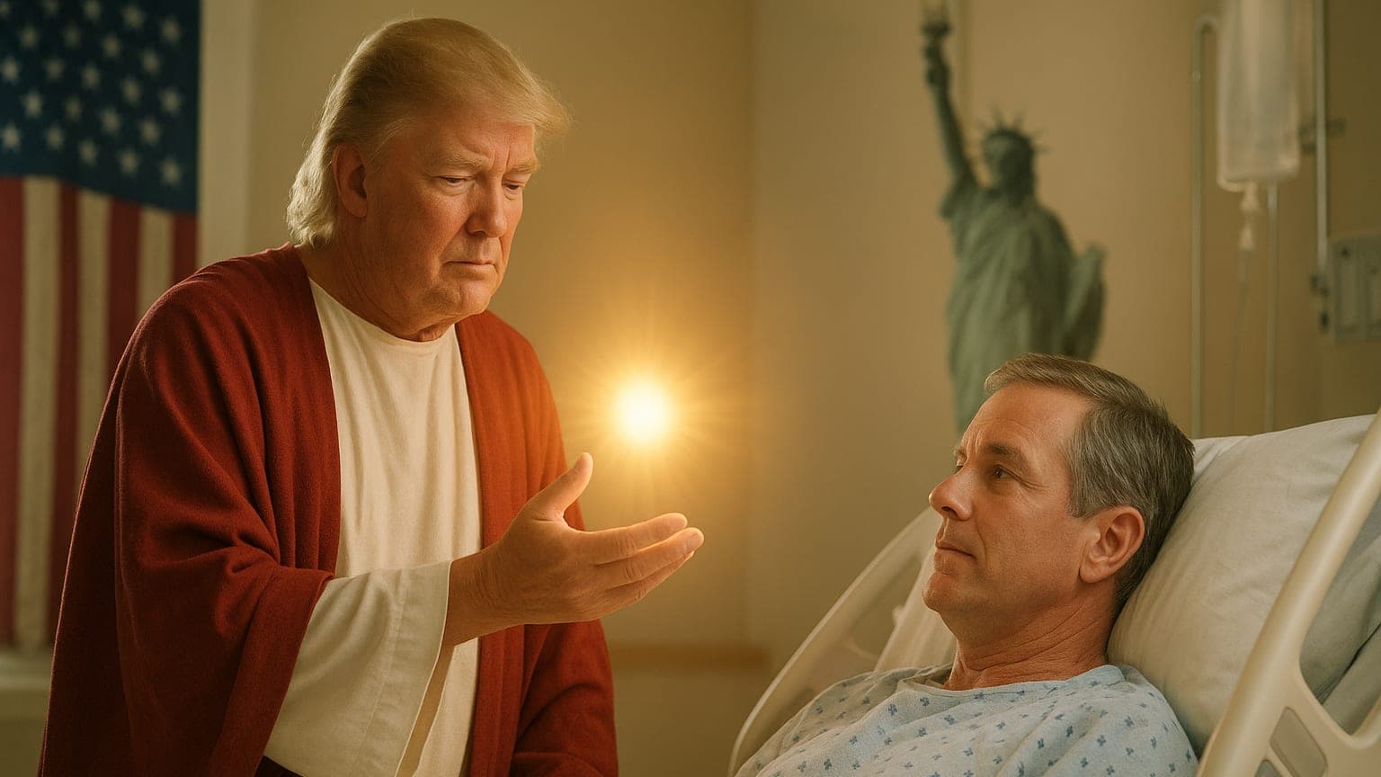 Trump as Jesus? The Controversial Image That’s Shocking Followers and Critics Alike!